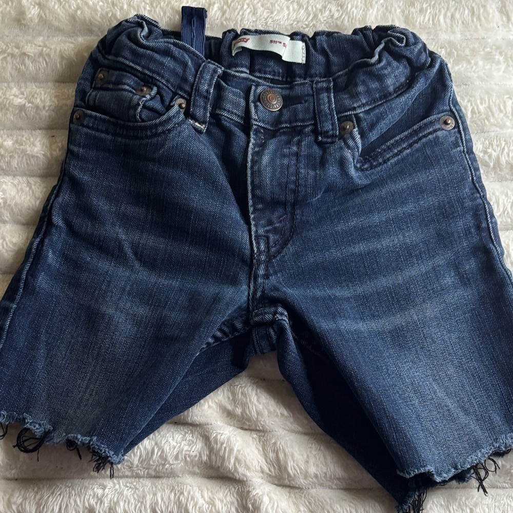 Levi's Dark Blue Kids Denim Shorts